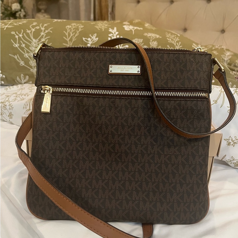 Michael Kors Dark Brown Woman’s Crossbody  Messenger Bag